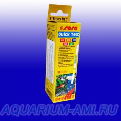  Тест для аквариумной воды SERA  Quick Test  6 в 1